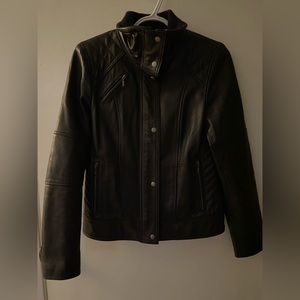 Cole Haan Genuine Leather Jacket (lambskin)